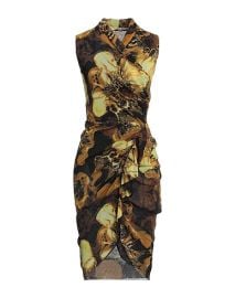 FUZZI Black Womens Midi Dress at Yoox